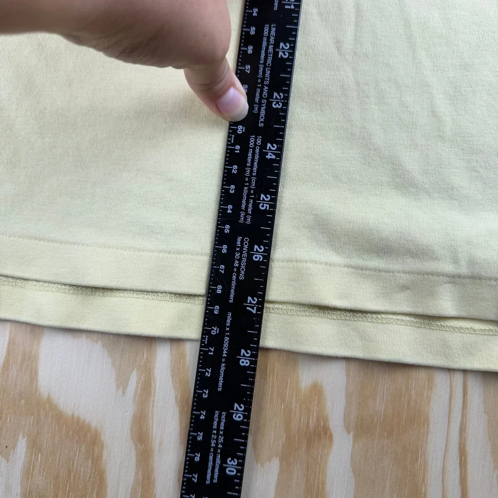 Polo Ralph Lauren‎ Mens XL Long Sleeve Polo Shirt Pale Yellow Navy Pony Logo